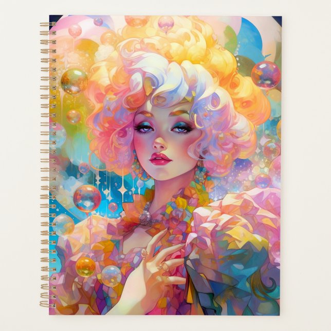 Surreal Lady Fantasy Art Planner (Front)