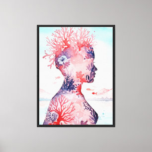 Surreal landscape canvas print