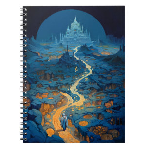 Surreal Landscape Castle Fantasy Art Notebook