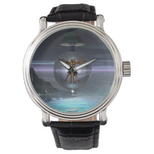Surreal Leonardo da Vinci Vitruvian Man Watch
