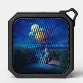 Surreal Little Girl Leaving Home for Other Worlds Bluetooth Speaker