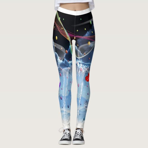 Surreal Lolipop Candy Leggings