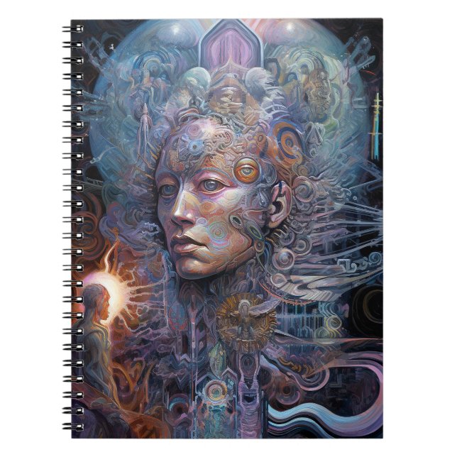 Surreal Man Visionary Art Notebook (Front)