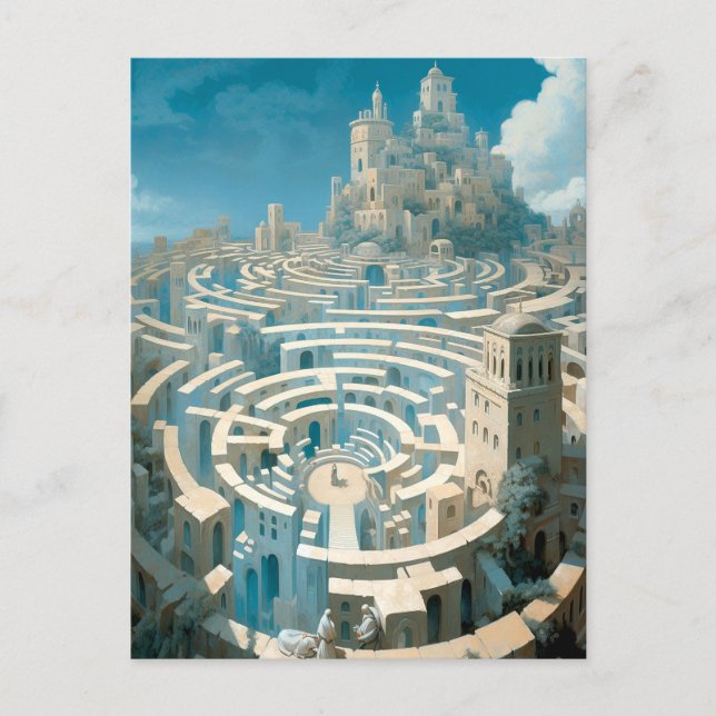 Surreal Maze City Postcard (Front)