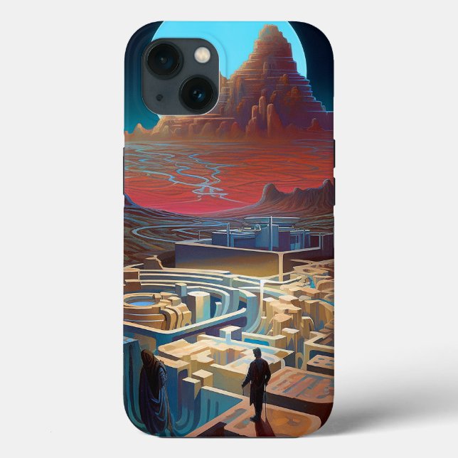 Surreal Maze Landscape Case-Mate iPhone Case (Back)