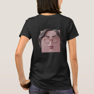 Surreal Minimalist Woman Graphic Tee, Unique Moder T-Shirt