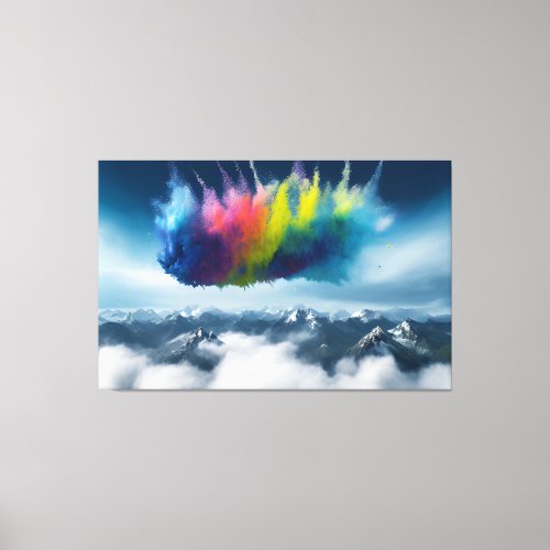 Surreal Mountaintop Majesty Canvas Print