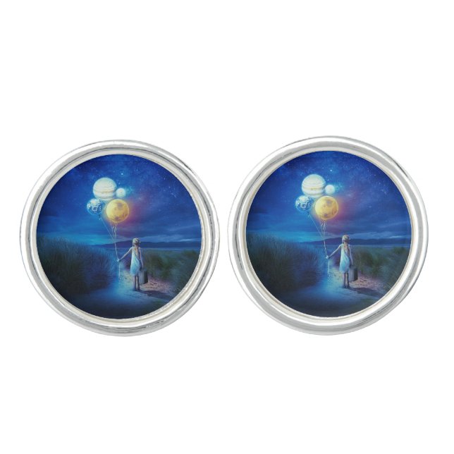 Surreal Moving to Her Future  Cufflinks (Front)