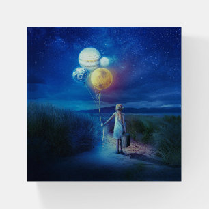 Surreal Moving to Her Future  Paperweight