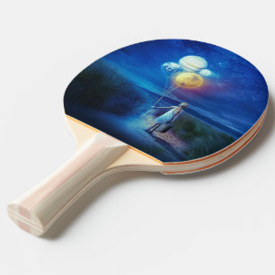 Surreal Moving to Her Future Ping Pong Paddle