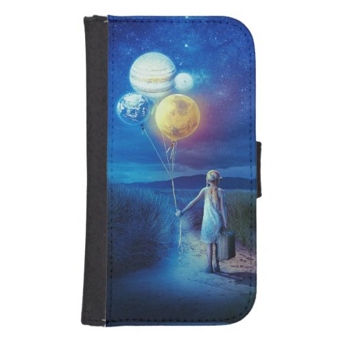 Surreal Moving to Her Future  Galaxy S4 Wallet Case