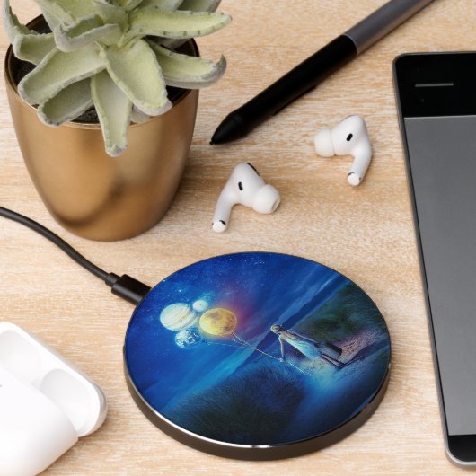 Surreal Moving to Her Future  Wireless Charger (Desk 2)
