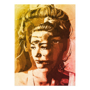 Surreal Multi-Eyed Portrait – Abstract Psychedelic Photo Print