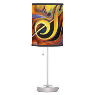 Surreal Music Clef Notes Table Lamp