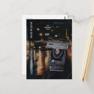 Surreal Music Person Postcard