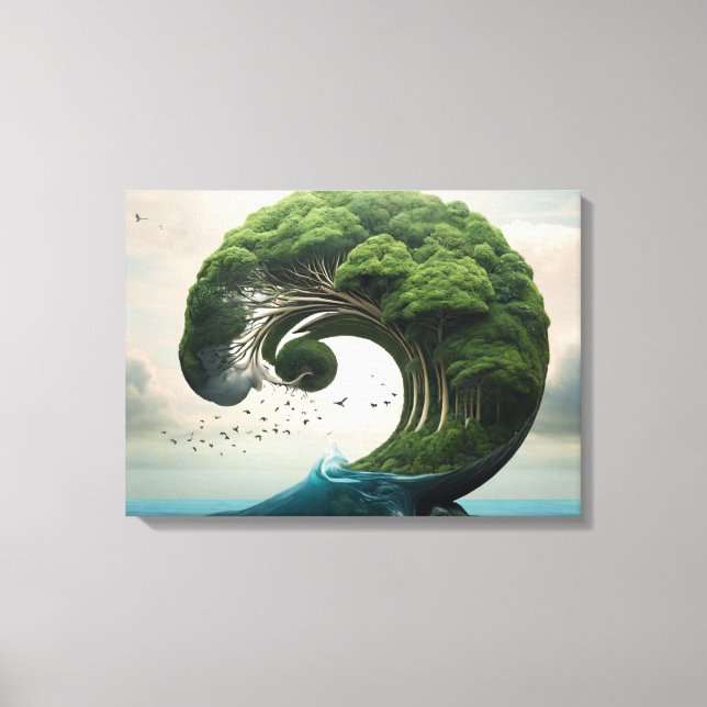 Surreal Nature Art Canvas Print (Front)