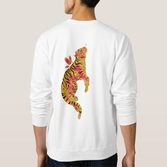 Surreal Neon Tiger Sweatshirt (Back)
