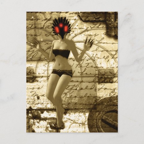 Surreal Nite Soyl Art Gothic Art Postcard