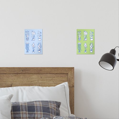 Surreal Ocean Botanicals Wall Art Sets