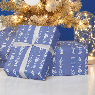 Surreal Ocean Botanicals Wrapping Paper