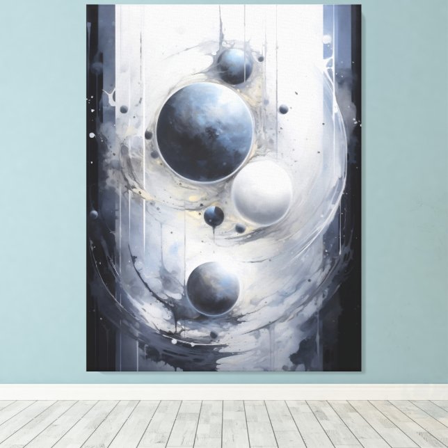 Surreal Orbit Canvas Print (Insitu(Wood Floor))
