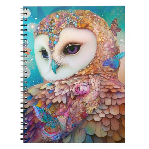 Surreal Owl Fantasy Art Notebook