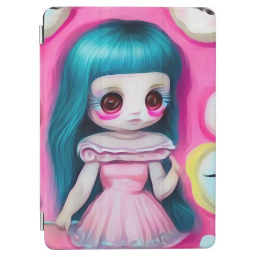 Surreal Painted Candy Girl Doll iPad Air Cover