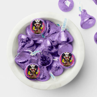 Surreal Painted Purple Hair Clown Doll Hershey®'s Kisses®