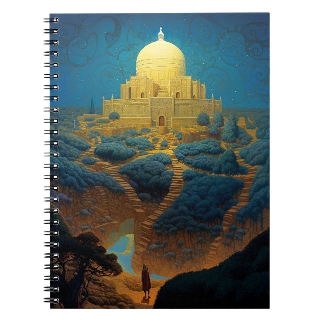 Surreal Palace Landscape Notebook (Front)