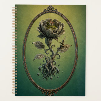 Surreal Peony Secret Garden Hardcover Notebook