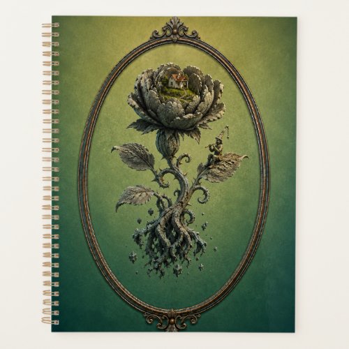 Surreal Peony Secret Garden Hardcover Notebook