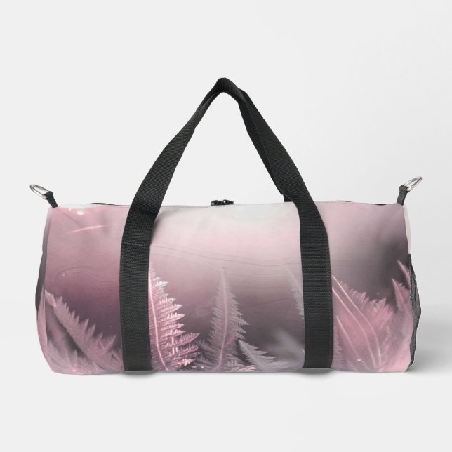 Surreal Pink Landscape  Duffle Bag (Front)