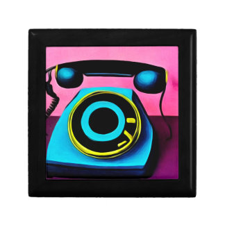 Surreal Pop Art Retro Telephone 4 Gift Box