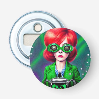 Surreal Pop St. Patrick’s Day Beer Goggles Girl Bottle Opener