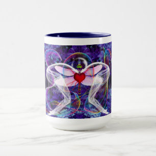 Surreal Psychedelic Dragon Fly Mug