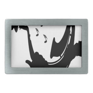 Surreal Saxophone Play Belt Buckle