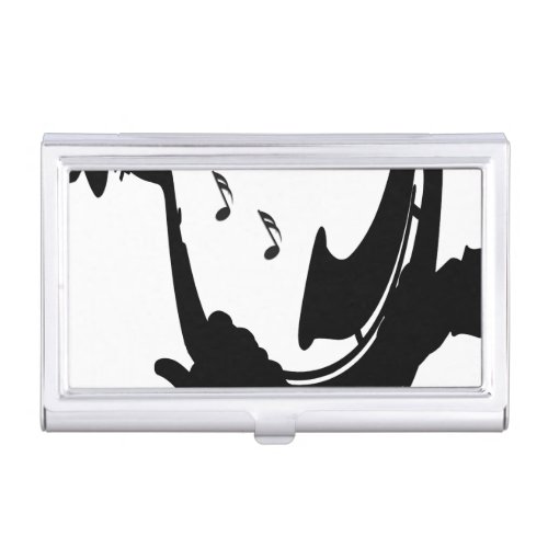 Surreal Saxophone Play Business Card Case