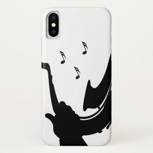 Surreal Saxophone Play iPhone X Case