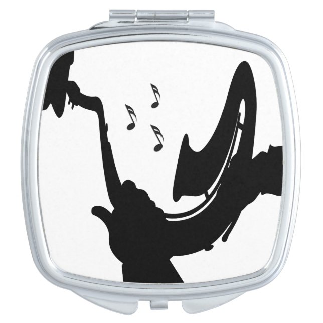Surreal Saxophone Play Compact Mirror (Front)