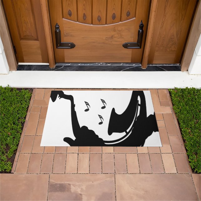 Surreal Saxophone Play Doormat (Outdoor)