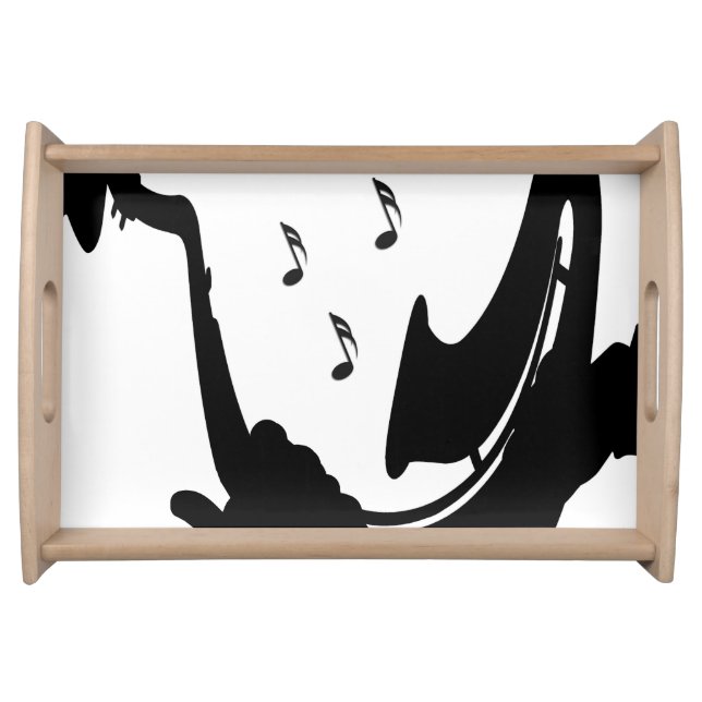 Surreal Saxophone Play Serving Tray (Front)