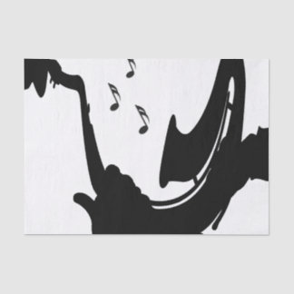 Surreal Saxophone Play Tissue Paper