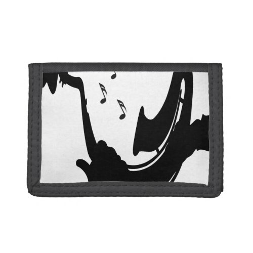Surreal Saxophone Play Trifold Wallet