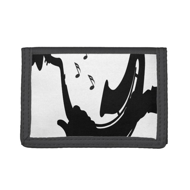 Surreal Saxophone Play Trifold Wallet (Front)