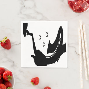 Surreal Saxophone Player Napkins