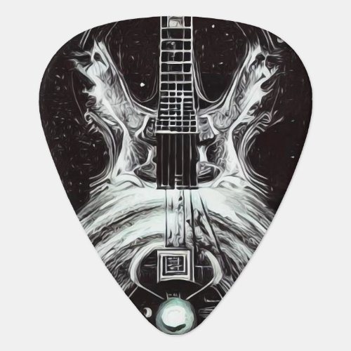 Surreal Sci_fi Electric Guitar Guitar Pick