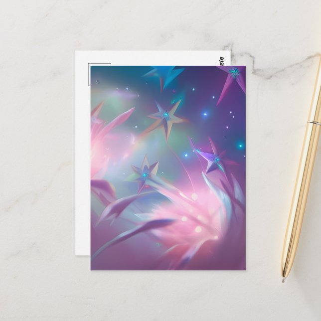 Surreal Sea Stars Postcard (Front/Back In Situ)