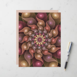 Surreal Shiny Flower Modern Abstract Fractal Art