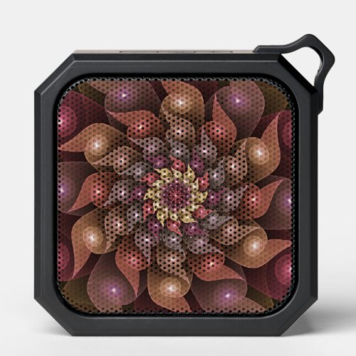 Surreal Shiny Flower Modern Abstract Fractal Art Bluetooth Speaker