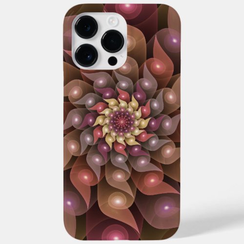 Surreal Shiny Flower Modern Abstract Fractal Art Case_Mate iPhone 14 Pro Max Case